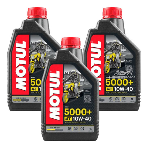 3 Lts Óleo Motor 4t Motul 5000 10w40 Semi-sintético