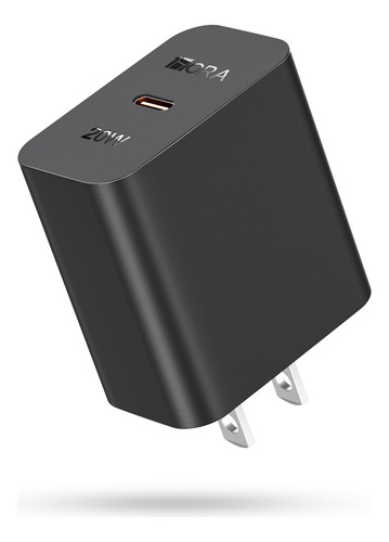 Cargador 1hora Gar152 Usb-c Rápido Negro/blanco Cubo Negro