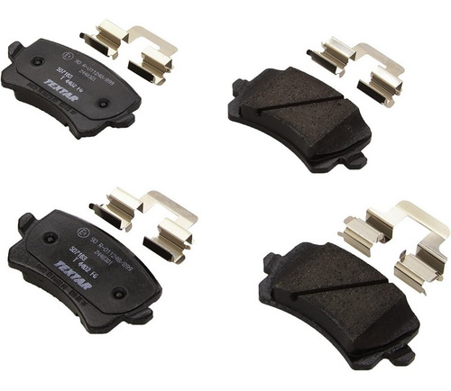 Imagen 2 de 11 de Juego De Pastillas Traseras Vw Passat Marca Textar Alemanas