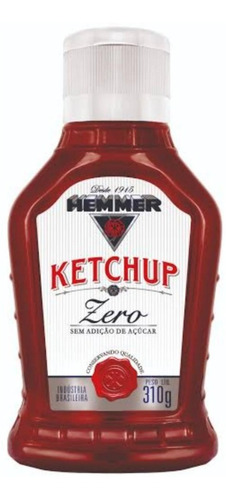 Ketchup Zero Açúcar Hemmer 310gr - Kit Com 2