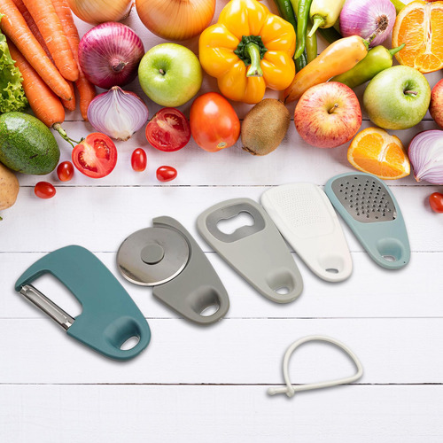 Juego De Herramientas De Cocina 5 En 1, Pelador De Frutas