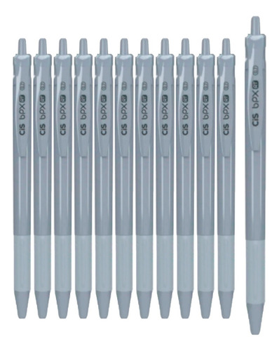 Caneta Esferográfica Retrátil 0.7mm Bpx Rt - Cis Cor:preto Tinta Preto
