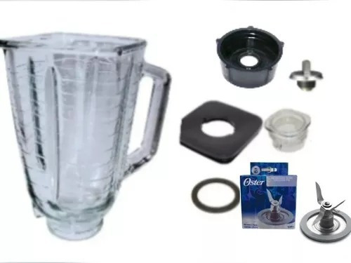 Kit Oster Vaso De Licuadora Cuchilla Tapa Rosca Acople