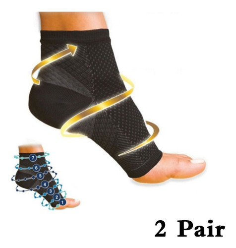 A 2 Pares De Calcetines For Aliviar La Hinchazón De La