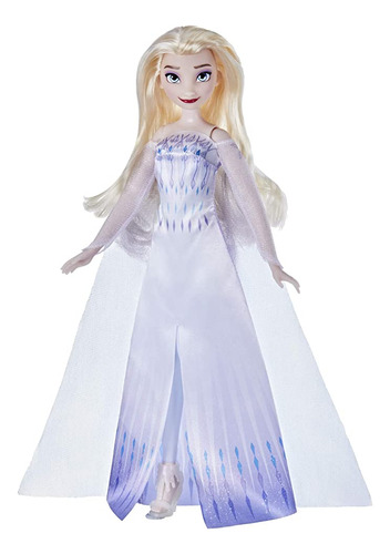 Disney Frozen 2 Snow Queen Elsa Fashion Doll, Vestido, Zapa