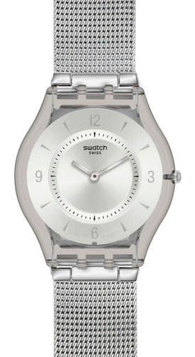 Reloj Swatch De Mujer Extra Chato De Acero Sfm118m