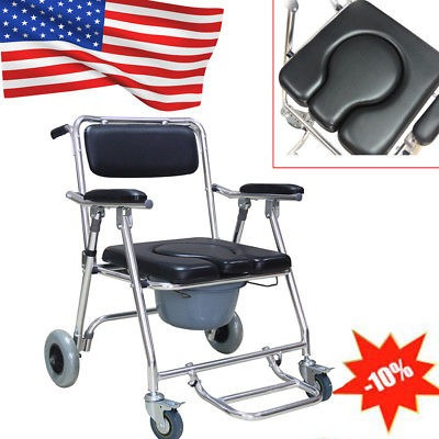 Transporte De Cabecera Comoda Plegable Silla De Ruedas Ducha