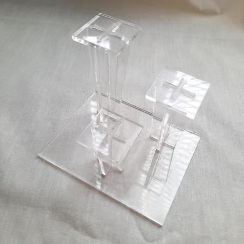 Imagen 4 de 7 de Exhibidor Bases Para Anillos Y Dijes Joyeria Acrilico De 3mm