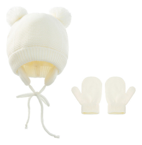 D Conjunto Dos Guantes Y Gorro Punto Cálido For Bebé