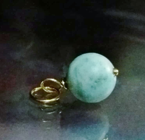 Imagem 5 de 5 de Pedras - Pingente Unissex Pedra Larimar, Ouro 18, Cód116pg50