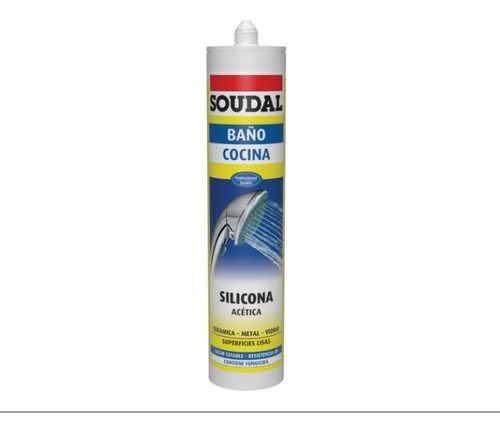 Silicona Soudal Baño Cocina Transparente 300ml