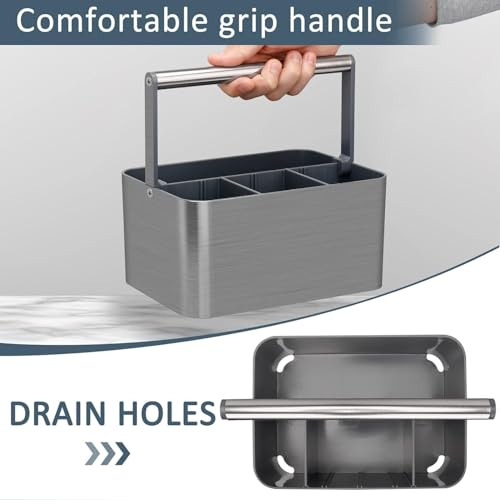 Organizador De Ducha Ajustable Para Dormitorio Gris
