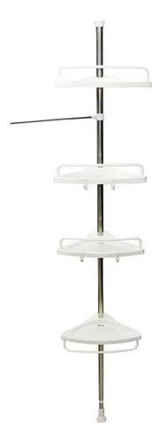 Estante Baño Mueble Esquinero Barral Organizador Toallero Color Blanco