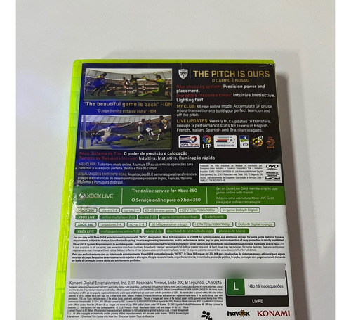 Jogo Xbox 360 - Pes 2015 - Original Mídia Física (Recondicionado)