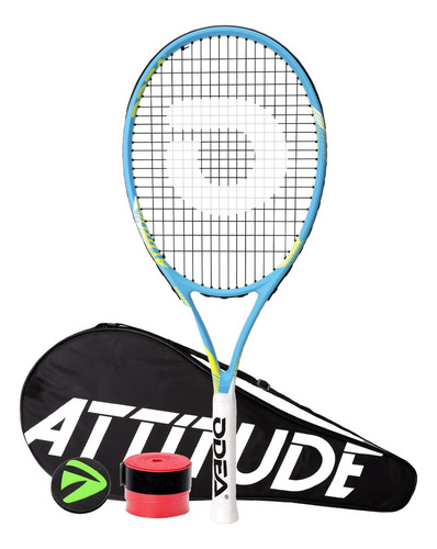 Raqueta Tenis Para Adultos 27 Pulgadas Odea Attitude 77 Color Azul