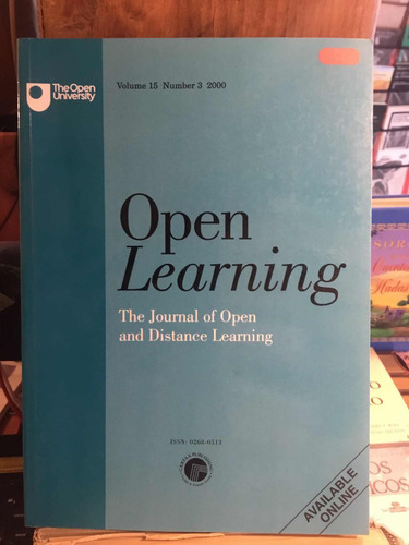 Open Learning The Journal Of Open And Distance (Usado)