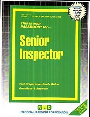 Senior Inspector : Passbooks Study Guide - Natio (importado)