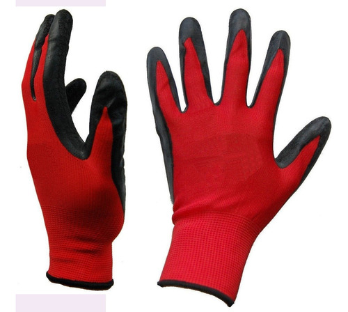 Par De Guantes Poliamida Nitrilo X 12 Unidades