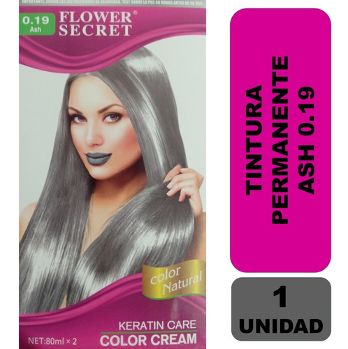 Tintura Flower Secret Color Fantasía Ash 019 1 Unidad Cuotas Sin Interés