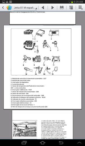 Manual De Transmisión Automática Jetta 2000-2006 Español 01m (Usado)