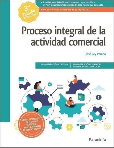 Proceso Integral De La Actividad Comercial 3.ª Edición 2021, De Rey Pombo, Jose. Editorial Paraninfo, Tapa Blanda, Edición 3 En Castellano, 2021