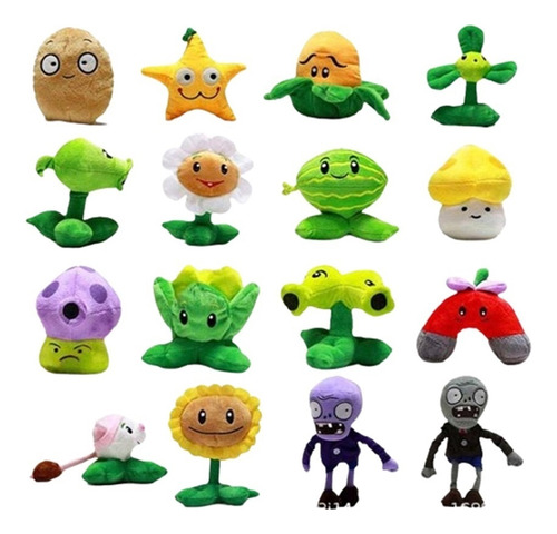 16 Piezas De Plantas Contra Zombies, Juego De Plantas De Pvz