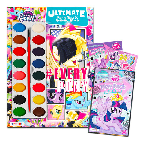 My Little Pony - Juego De Pintura Con Libro De Agua Con A