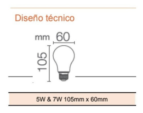 Pack X 10 Lámpara Led Osram 5w Luz Fria E27
