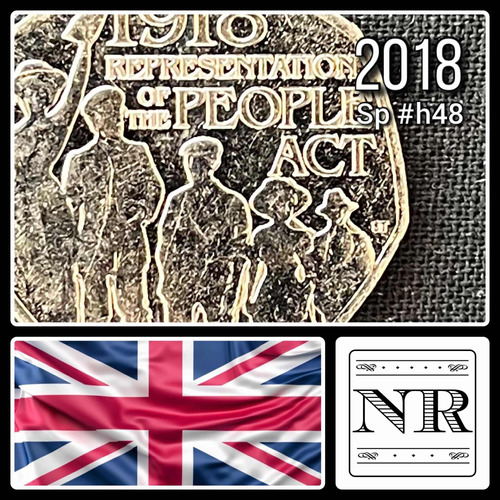 Inglaterra - 50 Pence - Año 2018 - Sp #h48 - People Act 1918