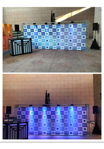 Locação Aluguel De Backdrop Boxtruss Q15 Med. 2,15x3 Metros