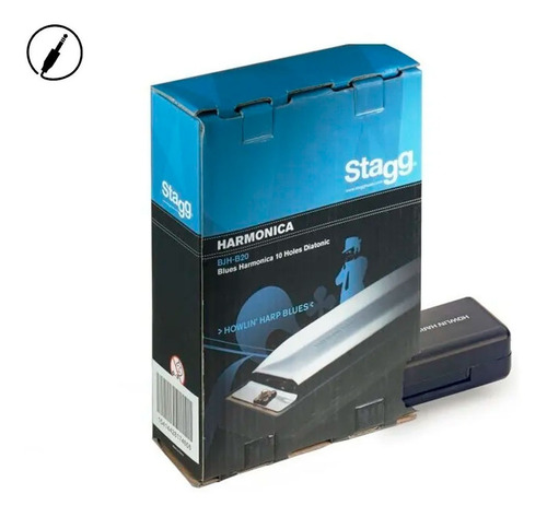 Imagen 2 de 10 de Armonica Stagg 20 Voces Con Estuche Tono C
