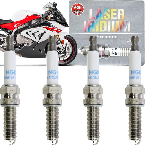 4 Velas Iridium Lmar9ai-8 Ngk Bmw S1000rr S1000r S1000xr