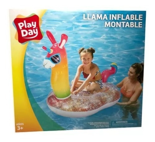 Inflable Montable Para Alberca Forma Llama Grande