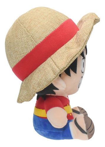 Peluche De Peluche Con Dibujos Animados De Luffy, Suave, Col