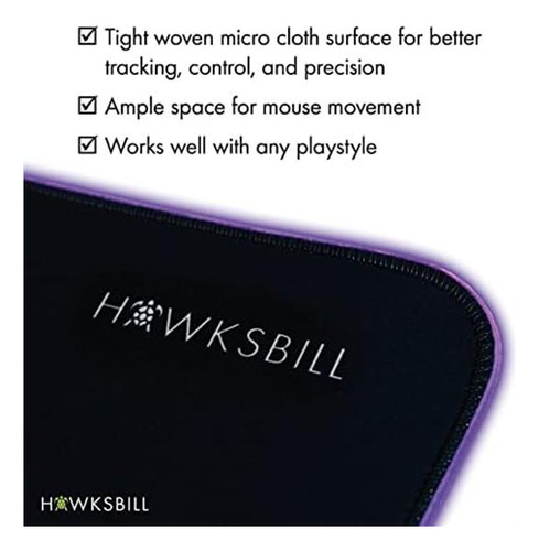 Hawksbill Goliath Led V1 Xxl Tapete De Mouse Macio Para Jog