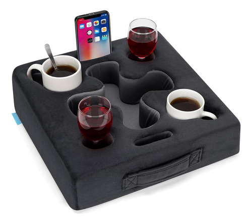 Portavasos Para Sofá - Bandeja De Cojín Portavasos En Forma