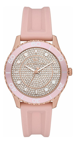 Reloj Mujer Michael Kors Mk6854 Cuarzo Pulso Rosado En