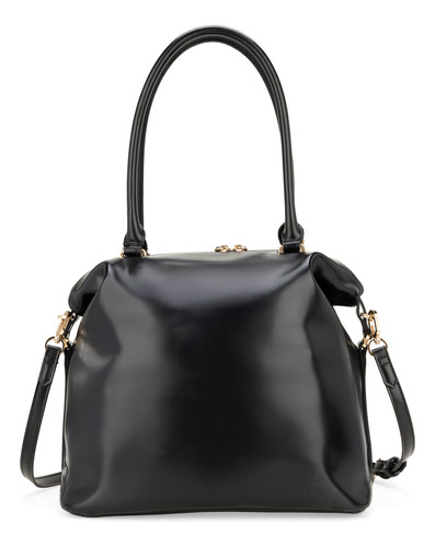 Bolsa Satchel Cloe Afanil Mediano Color Negro