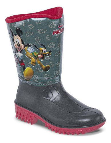 Botas Mickey Style Rojo Para Niño Disney