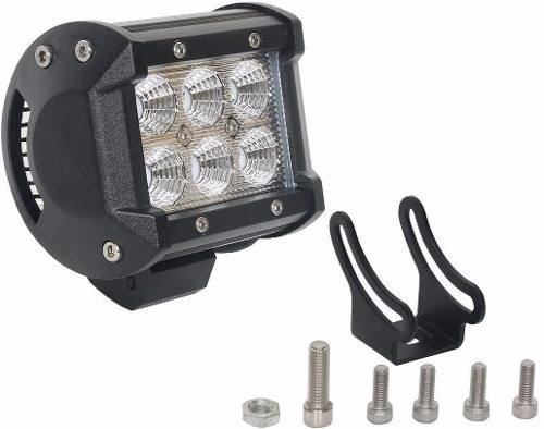 Faro Proyector 6 Led 18w 1620lm Rectang Para Moto 4x4!!!