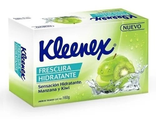 Jabón De Tocador Kleenex Frescura Hidratante 160 Gr