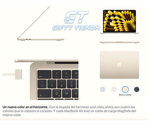 Macbook Air 13 M4 2025 (256 Gb) 16 Gb Ram - Nuevo Sellado Blanco Estelar