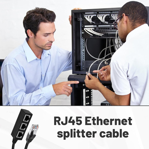 Divisor De Red Ethernet Lan / Extensor Rj45 1 A 3 Puertos