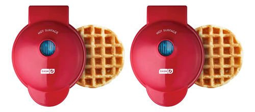 Dash Dmw002rd Mini Maker (2 Pack) For Individual Waffles Has