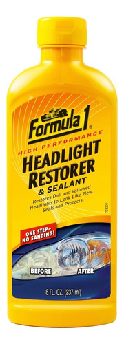 Restaurador De Faros Para Auto Formula 1 8 Oz (237 Ml)