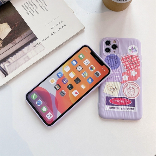Iphone 11 Dibujo Animado Estuche Protectora Tpu Prueba