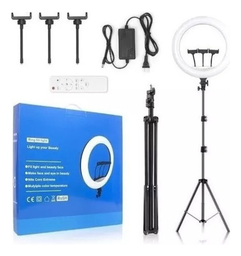 Aro Luz Led Profesional Ljj-45 45cm + Trípode 2.1m + Control