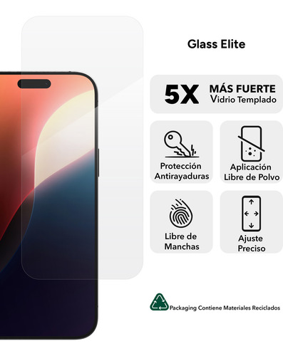 Mica Glass Elite Zagg Para iPhone 15 Pro Max