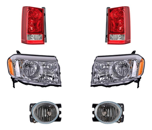 Neblineros + Calaveras + Faros Depo P/ Honda Pilot 2009-2011