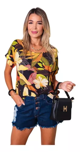 Camiseta Feminina Verão envio imediato estampas a escolher